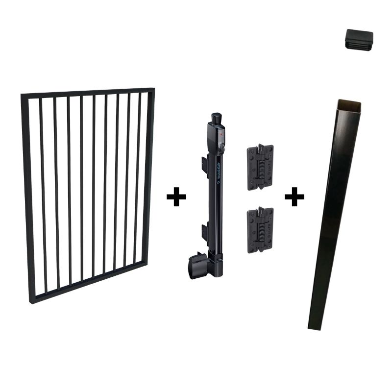 Pool Safe Gate Kit - Easy-Buy Pool Gate Package - with latch post (2.1m) to concrete inground - Black Questions & Answers