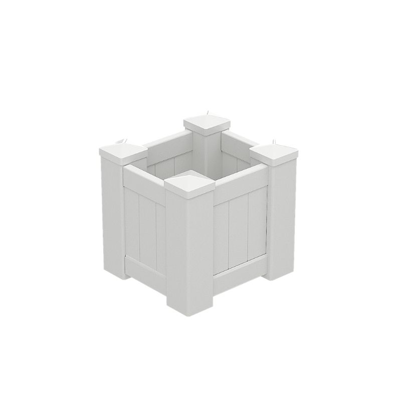 Square White PVC Planter Box - 505mm long x 505mm wide - 500mm high Questions & Answers