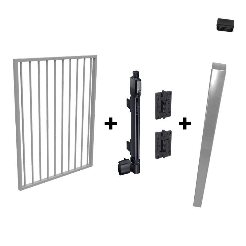 Pool Safe Gate Kit - Easy-Buy Pool Gate Package - with latch post (2.1m) to concrete inground - Colour is your choice! Questions & Answers