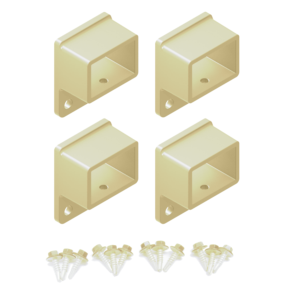 Panel Fittings Set - 4 brackets with screws - Primrose Cream Questions & Answers