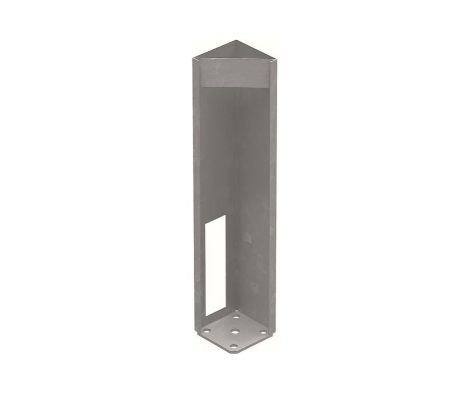 Concealed Heavy Duty Base Plate for 102 X 102mm PVC Picket Posts - 616mm long - NOT FOR GATE POSTS Questions & Answers