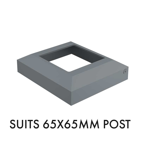 Hi, what is the outer dimension of the domical cover for the 65mm posts please?