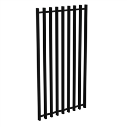 1.8m High Gate - Verti-BARR Stylish Pool Safe Gate with 50x25mm BARR Batten-Blades - 975mm Wide x 1800mm High - SATIN BLACK (complies to AS1926.1-2012) Questions & Answers