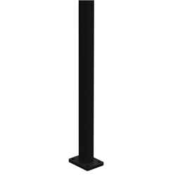 1.28m BARR POST with BASE PLATE - SLIMLINE ALUMINIUM FENCE & *GATE POST SYSTEM (50x25mm to Match Fence Battens) - SATIN BLACK (Bolt-down Post for 1.2m high Verti-BARR Fence) Questions & Answers